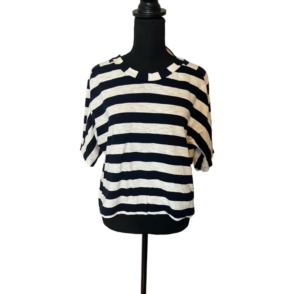 Zara cropped striped T-shirt, Size M